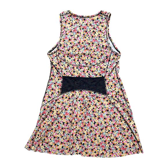 Athleta, Women's Mini Gold Dress, "Ace Tennis Dress," Multicolor Floral, Large - Picture 3 of 10